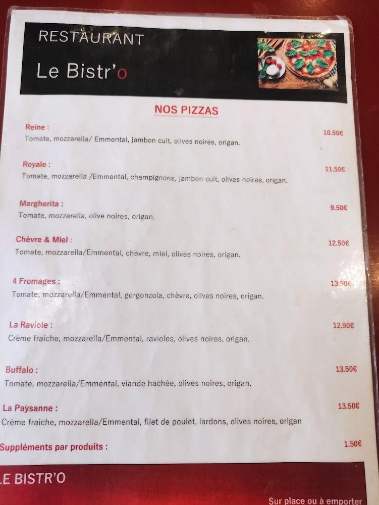 BAR - PIZZERIA LE BISTR'O - Menu Image 1
